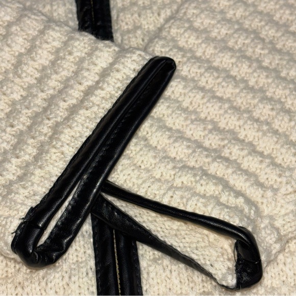 Boston Proper Women’s Bejeweled Long Line Wool Knit Sweater‎ cardigan Ivory SzM - Picture 8 of 16